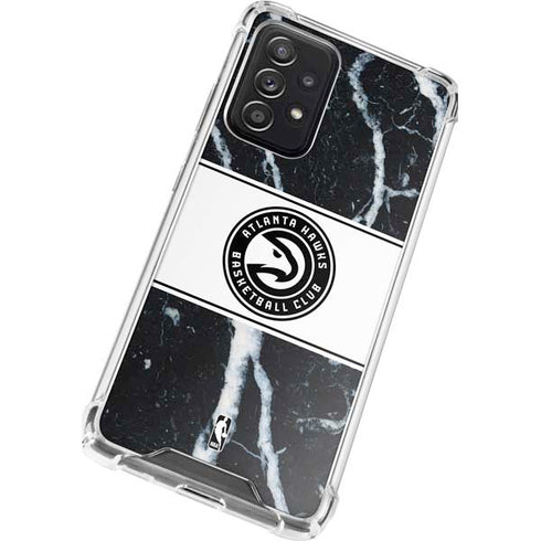 NBA Atlanta Hawks Marble Galaxy A72 5G Clear Case